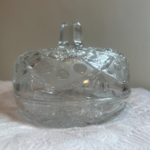 Crystal Pumpkin Bowl with Lid - Picture 3 of 6